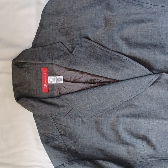 Anne Klein Wool Blend Gray Blazer- Sz. 22W - Picture 4 of 11